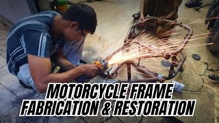 Motorcycle Frame Fabrication amp Restoration At Redline Bespoke MC Works [upl. by Lindon]