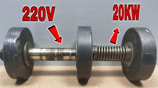 I turn 220v 20kw electric 💡⚡ generator from permanent magnets using new technique [upl. by Notsew]