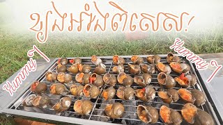 ខ្យងអាំងពិសេស  yummy  ភូមិចក  My Village [upl. by Minsat163]