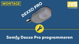 Montage Somfy Dexxo Pro programmeren [upl. by Ahdar]