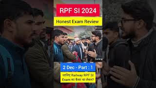 RPF SI 2024 Exam Review Today🔥 [upl. by Dragone]