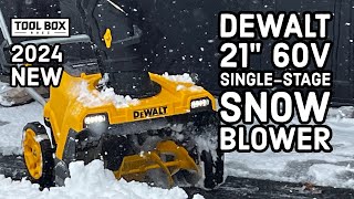 Dewalt 21quot 60v SingleStage Snow Blower [upl. by Whitford]