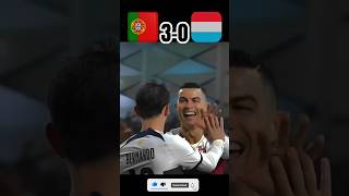 Portugal vs Luxembourg UEFA EURO 2023 😍🔥 ronaldo Nice goals football youtubeshorts [upl. by Aramois]