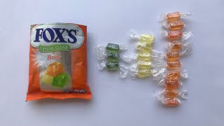 Lots of Candy  All new Foxs Crystal Clear Fruits Candy  Yummy Review amp Unboxing [upl. by Washington]