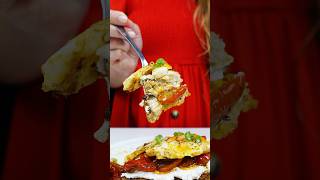 ❤️ Truffle Egg Tomato Ricotta Toast ASMR shorts [upl. by Ahseekan695]