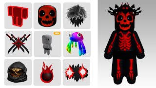 OMG THE BEST BLACK AND RED FREE LIMITED ITEMS ROBLOX 2024 [upl. by Idden]