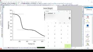 14 How to Calculate Weight Loss in Thermogravimetric TGA Data [upl. by Zampardi]