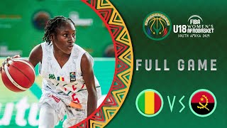 Group Phase  Mali v Angola  Full Basketball Game  FIBA U18 Womens AfroBasket 2024 [upl. by Amekahs]