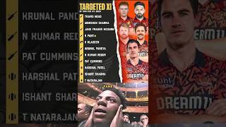 🧡SRHs ideal lineup for IPL 2025 💀 shorts ipl2025 srh rcb csk [upl. by Aitnahs]