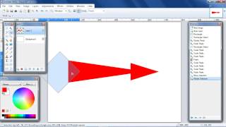 How to Draw a Curved Arrow in PaintNET [upl. by Ybrik]