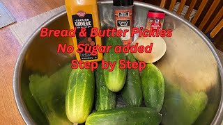 Bread and butter pickles no added sugar ￼ [upl. by Gard93]