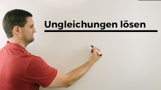 Ungleichung Ungleichungen lösen  Mathe by Daniel Jung [upl. by Swithbert]