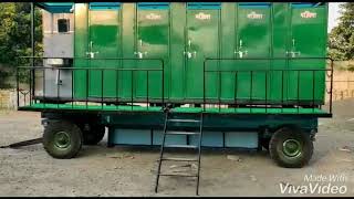 Mobile toilet with biodigester tank  song toilet ek prem katha [upl. by Lednem578]