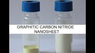 Material for Battery and Supercapacitors 2 graphitic carbon nitride NANOSHEET [upl. by Kernan696]