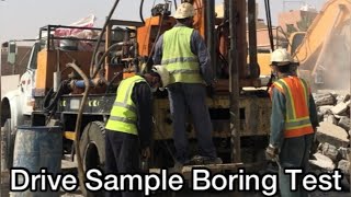 Soil test Borings Buildings amp Earthwork  Drive Sample Borings  Standard Penetration Test SPT [upl. by Toffic]