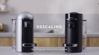 Nespresso  Vertuo Plus Descaling and Rinsing [upl. by Sokram]