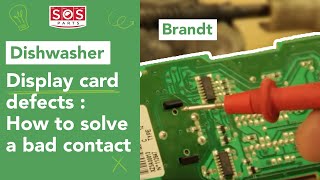 Display card defects on a Brandt dishwasher [upl. by Mingche]