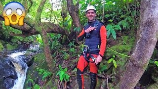 Flores Island AZORES BEST ACTIVITY CANYONING in the WILDERNESS  Azores Portugal [upl. by Leirbma]