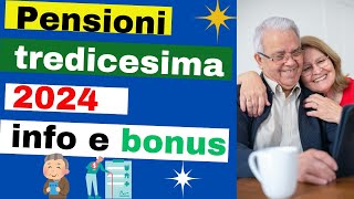 Pensioni e Tredicesima 2024 calcolo e bonus [upl. by Inaffit583]