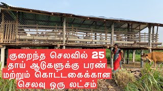 Low cost stall fed shed for 25 parent goats [upl. by Chelsie]