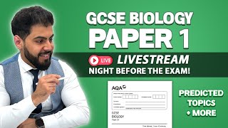 📝 GCSE AQA Biology Paper 1  🔴 Live Stream  830 PM  Predicted Topics  Combined amp Triple Science [upl. by Anned]