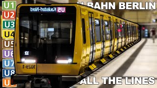 🇩🇪 All the Lines  Berlin UBahn  Berlin Metro 2021 4K [upl. by Eeramit]