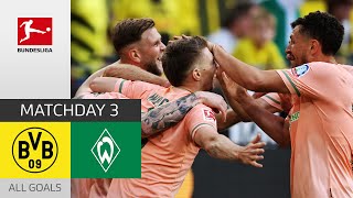 ExtraTimeDrama  Borussia Dortmund  Werder Bremen 23  All Goals  MD 3 – Bundesliga 202223 [upl. by Gnoht]