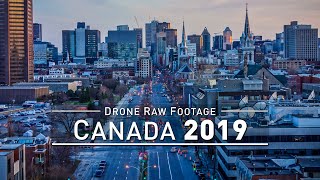 【4K】Drone RAW Footage  CANADA 2019  Montreal  Ottawa  Quebec City  UltraHD Stock Video [upl. by Cosimo]