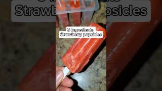 popsicle popsiclerecipe healthysnacks diyhomemade diy foodie strawberryrecipes shorts food [upl. by Sadye114]