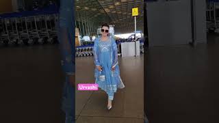 Urvashi rautela snapped at the airport urvashirautela urvashi punjabisong [upl. by Dagnah]