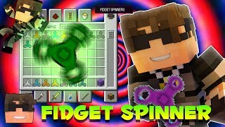 FIDGET SPINNERS IN MINECRAFT Minecraft Fidget Spinner Mod Review [upl. by Abrams37]