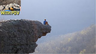 Hiking to Hawksbill Crag Whitaker Point  The Most Photographed Overlook in Arkansas [upl. by Leagiba]