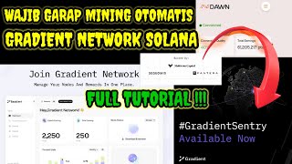 TUTORIAL PENDAFTARAN MINING OTOMATIS GRADIENT NETWORK BACKED PANTERA POTENSI JP 1000 [upl. by Octavius]