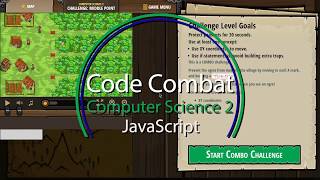 CodeCombat Middle Point Concept Challenge JavaScript Computer Science 2 [upl. by Anidan540]