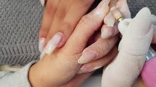 Manutenção de unhas de gel com nail art [upl. by Aicinod]