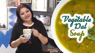 Vegetable Dal Soup Recipe  Dieting Special  Samta Sagar [upl. by Yerot]