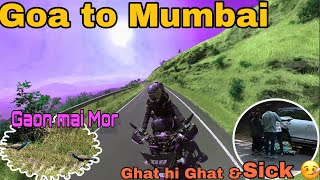 Goa to Mumbai 🏍️ Anuskura Ghat  Old amp New Highway ek sath  Ghat pr hui Halat Kharab 😵‍💫 [upl. by Appleton947]