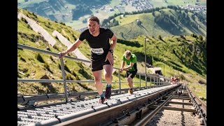 19 Niesen Treppenlauf 2022  Highlights auf der längsten Treppe der Welt 11674 Stufen [upl. by Ettennad]