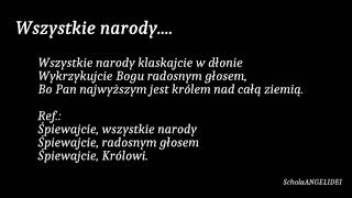 Wszystkie narody klaskajcie w dłonie [upl. by Rohpotsirhc]