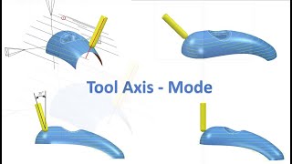 Autodesk PowerMill  5 Axis  Mode Tool axis Definition [upl. by Notlad]