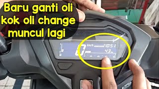 Penyebab oil change menyala setelah ganti oli oilchange vario125 vario150 [upl. by Grayce]