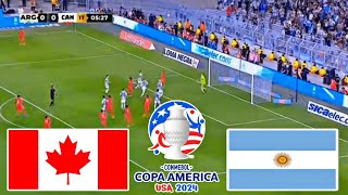 Argentina vs Canada Live Football  Copa America 2024  Match Live Today  Full Match pes 21 [upl. by Obeng753]