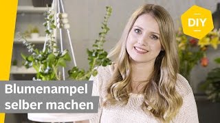 DIY MakrameeBlumenampel selber machen  Roombeez – powered by OTTO [upl. by Aelanej114]