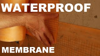 How to Install a Waterproofing Membrane in a Tile Shower [upl. by Harrison]