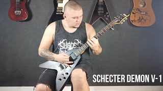 Schecter Demon V1  Sound DemoNo talking [upl. by Chloette]