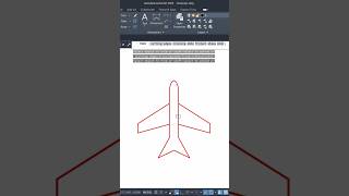 2D drawing of Aeroplane ✈️ Design with AutoCAD aeroplane design drafting [upl. by Flosi321]