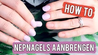 HOW TO ❤ Nepnagels aanbrengen mijn eigen  Beautygloss [upl. by Hutton935]