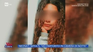 Neonati sepolti le parole di Chiara Petrolini  La vita in diretta 31102024 [upl. by Ragland419]