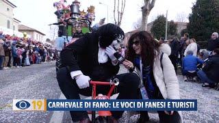 Carnevale di Fano 2024 le voci di fanesi e turisti [upl. by Llewkcor]