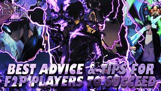 Solo Leveling Arise  Best advice amp tips FOR ALL F2P amp New players [upl. by Rhea815]